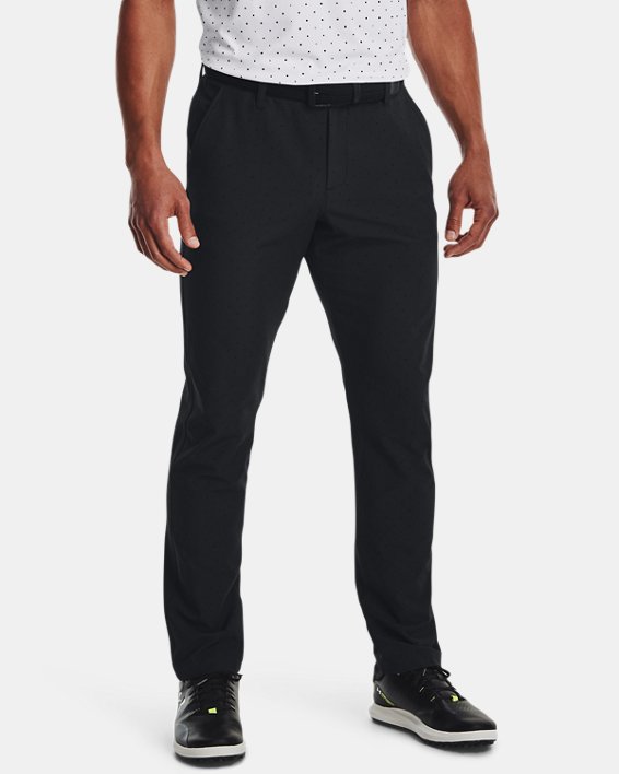 Men's UA Drive Geo Printed Tapered Pants in Black image number 0